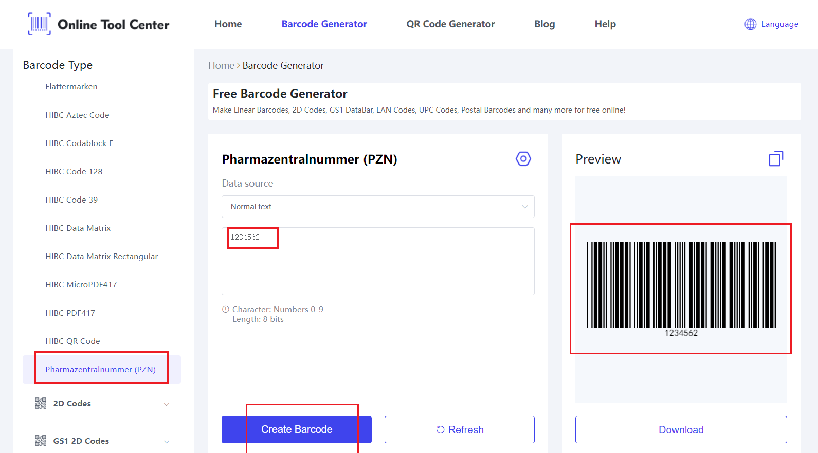 Generator kodów kreskowych Pharmazentralnumer.png