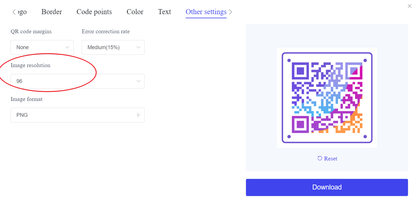 Dostosuj kod QR poll format.png