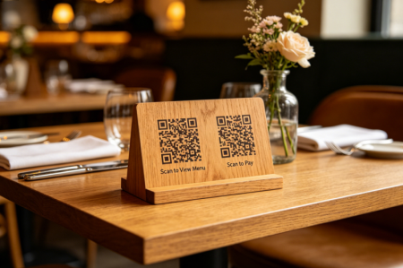 podw&oacute;jne kody QR w restauracji