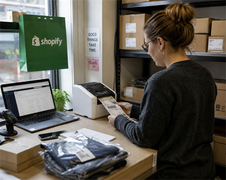Etykiety kod&oacute;w kreskowych rint dla shopify