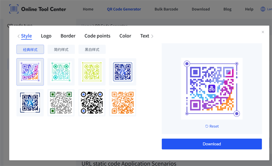 niestandardowy styl kodu QR