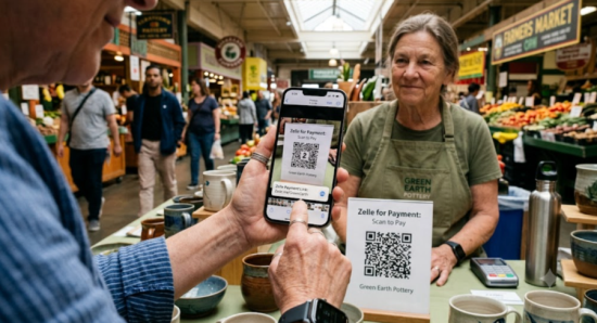 Zelle kod QR