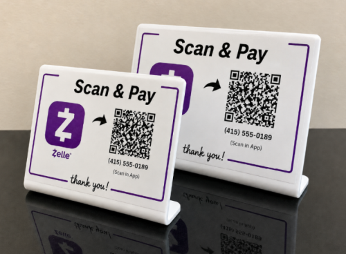zelle QR kod płatności