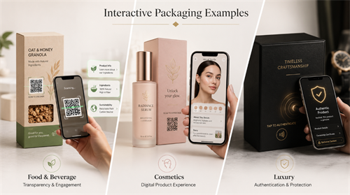Interactive packaging examples Przykłady opakowania interaktywnego