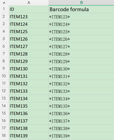 identyfikator aktyw&oacute;w excel