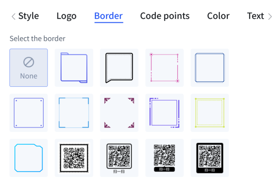 qr code borders granice kodu QR